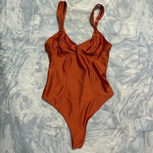 UO satin bodysuit 🥰